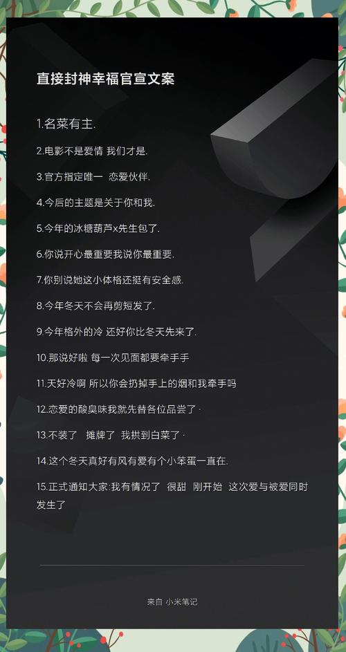爱情句子知识合集_恋爱官宣小红书句子_小红书爆款文案怎么写